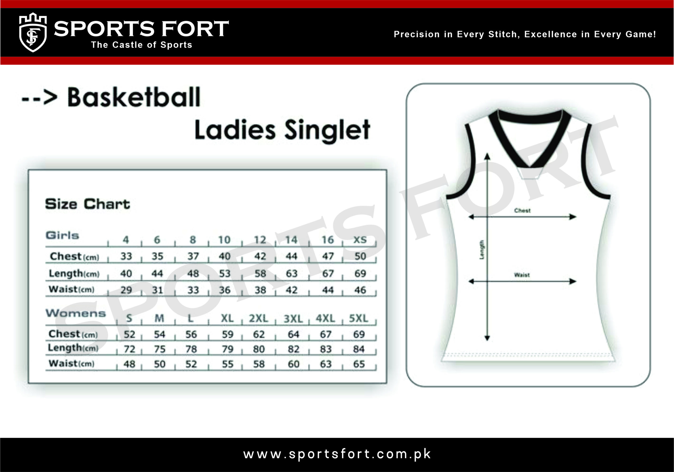 Basketball/Ladies Singlet