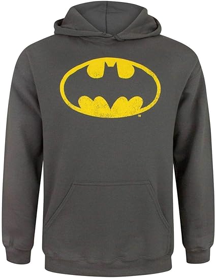 BATMAN Distressed Logo Men’s Hoodie