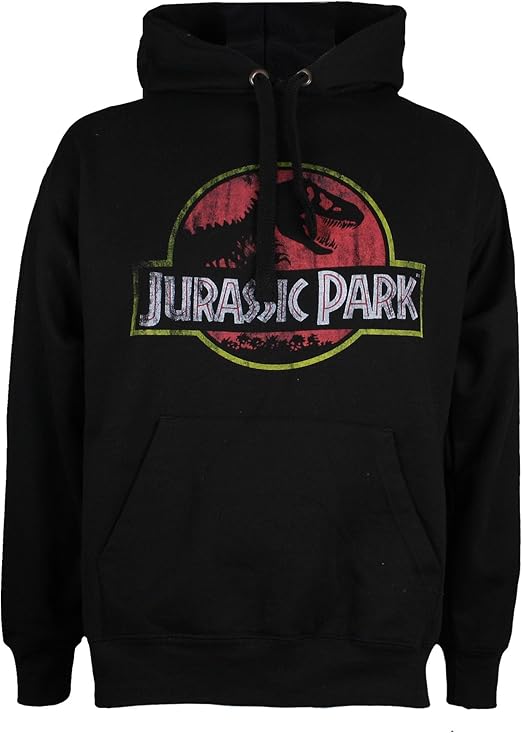 Jurassic Park Distressed Logo Men Pullover Hoodie Collection