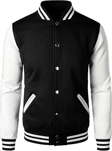 Man’s Varsity Baseball Jacket Cotton Blend Letterman