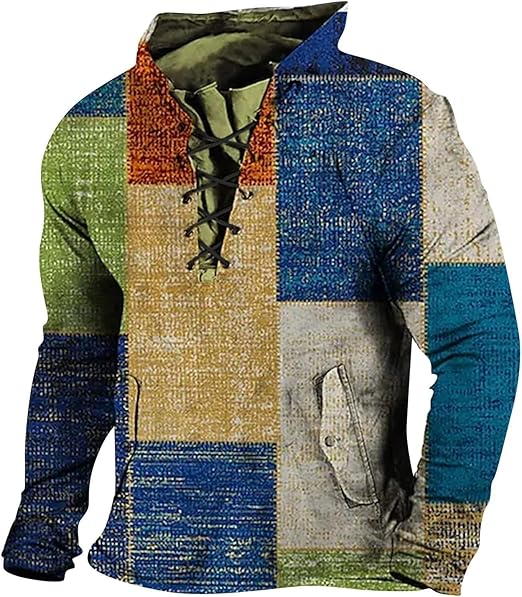 Mens Distressed Tactical Hoodies Sweatshirts Vintage