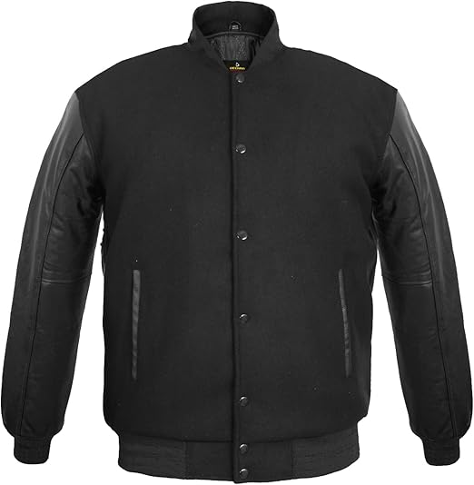 Men’s Varsity Jacket Genuine Leather Sleeve