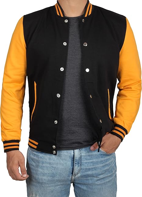 Varsity Jacket Men High School Letterman Bomber